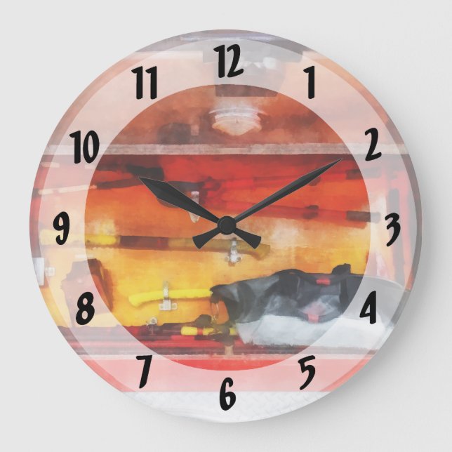 Relógio Grande Ferramentas de bombeiro do comércio (Frente)