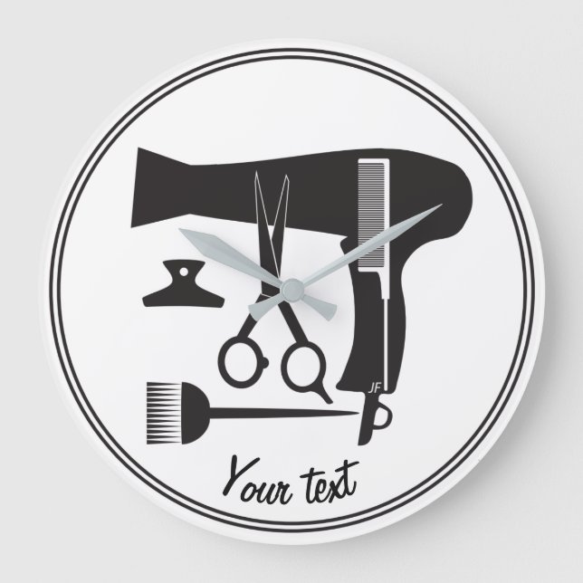 Relógio Grande Ferramentas de hairstyle (Frente)