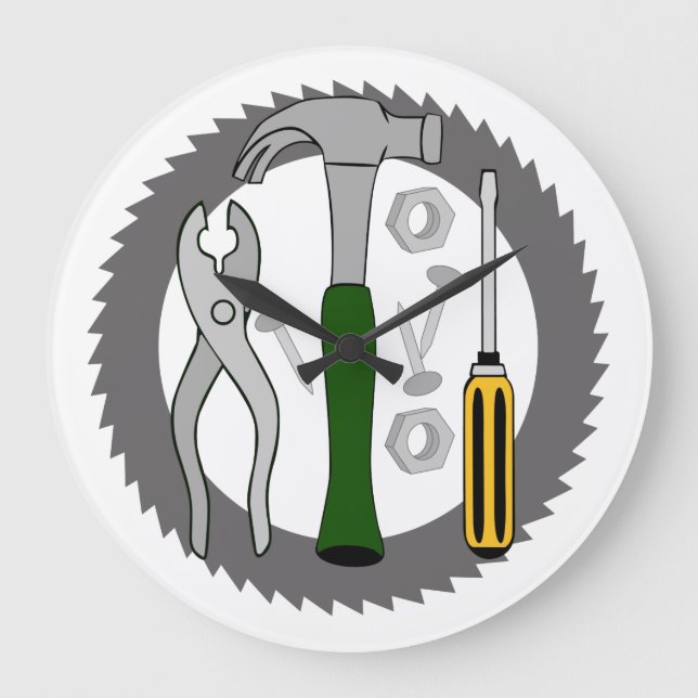 Relógio Grande Ferramentas para Handyman (Frente)