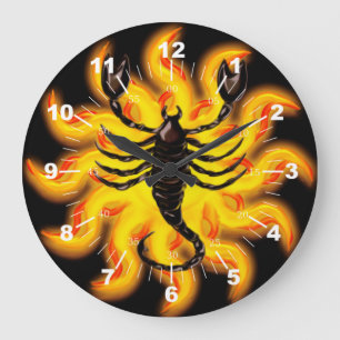 Relógio Grande Fiery Scorpio