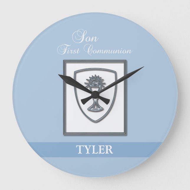 Relógio Grande Filho, 1ª Comunhão Silver Chalice (Frente)