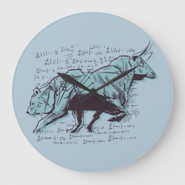 Relógio Grande Finanças na Análise do Mercado de Ações (Frente)