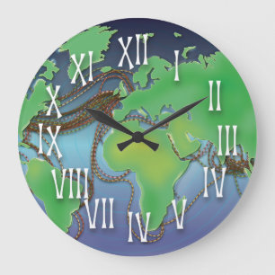 Relógio Grande Fios do mundo - Cabos submarinos