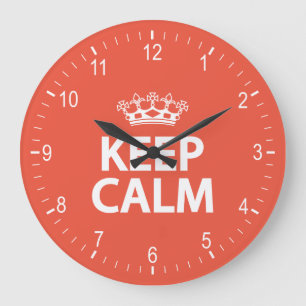 Relógio Grande Fique calmo