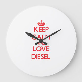 Relógio Grande Fique calmo e ame Diesel
