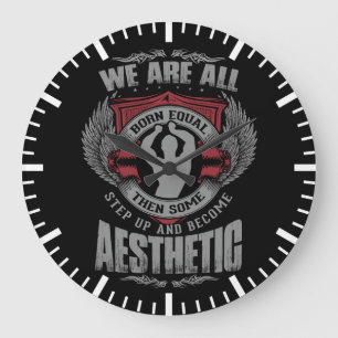 Relógio Grande Fisique Motivation - Aestética - Step Up - Zyzz