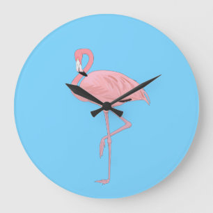 Relógio Grande Flamingo Clock