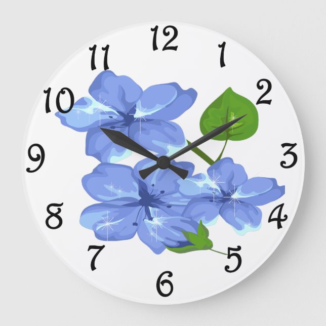 Relógio Grande Floral (Frente)