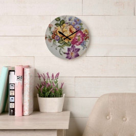 Relógio Grande Floral Fantasy 