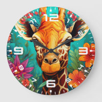 Floral Girafa Portrait- 9319