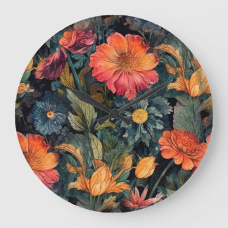 Relógio Grande Flores, arte natural