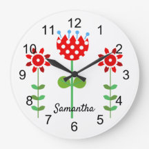 Flores de Folha Vermelha e Branca