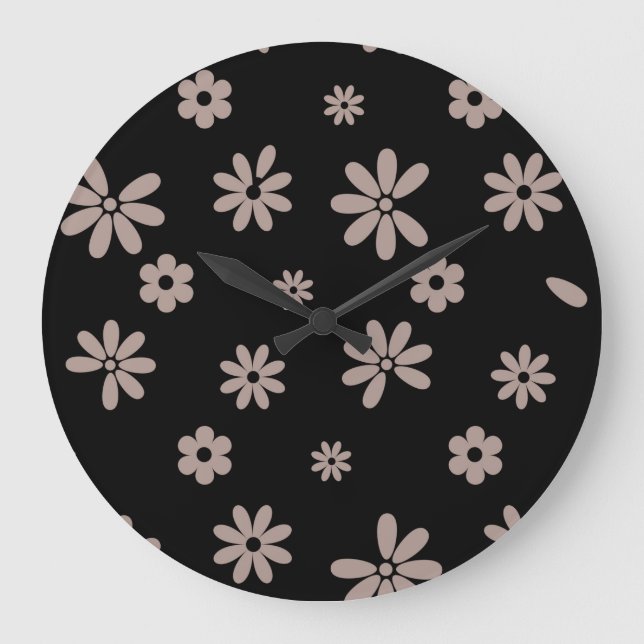 Relógio Grande Flores e Petais 14 (Frente)