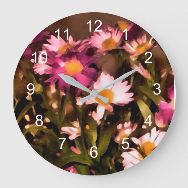 Relógio Grande flores para meus amigos (Frente)