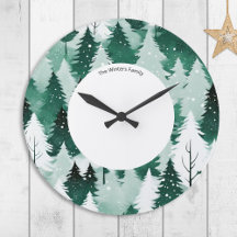 Floresta de Sempre-Verdes de Inverno Personalizada
