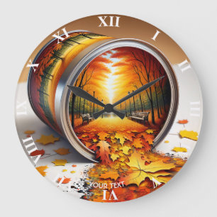 Relógio Grande Floresta de Tin de outono Fantasy