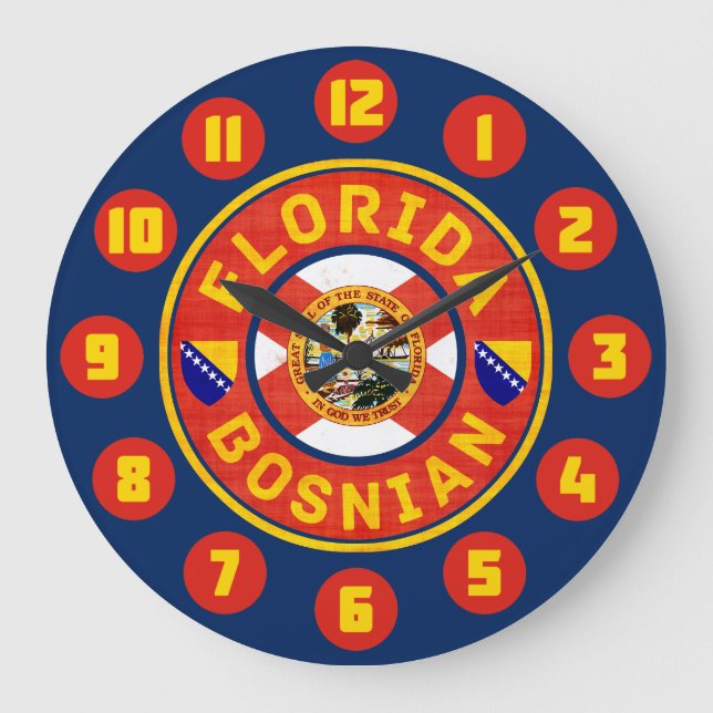Relógio Grande Florida Bosnian American  (Frente)