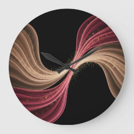 Relógio Grande Fluxo Eterno de Amor — Arte Romântica Abstrata