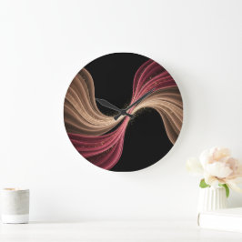 Relógio Grande Fluxo Eterno de Amor — Arte Romântica Abstrata