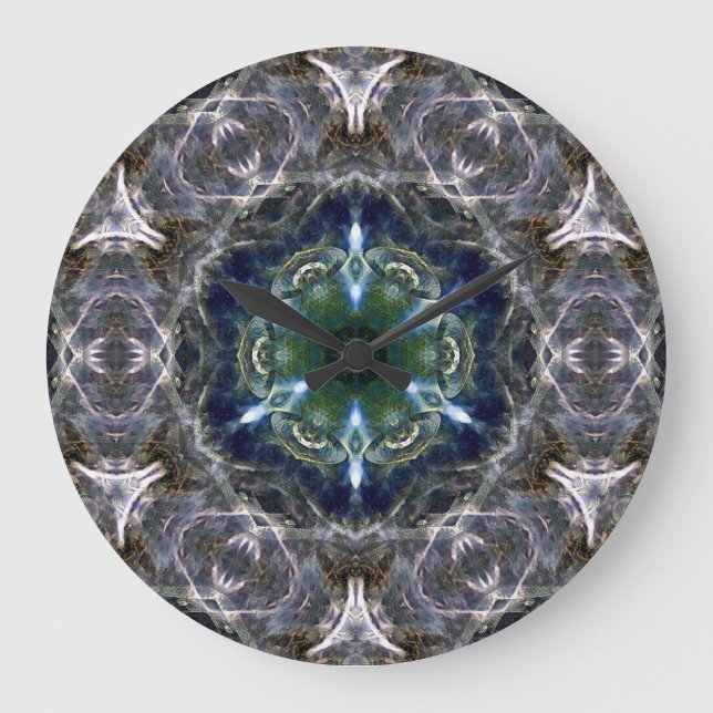 Relógio Grande Folk Mandala (Frente)