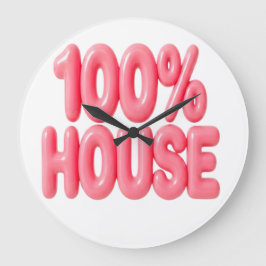 RELÓGIO GRANDE FONTES ROSA 100% HOUSE