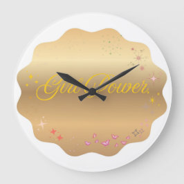 Relógio Grande Forma de Energia de Menina