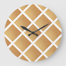 Relógio Grande Formatos de castanho