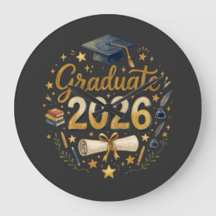 Relógio Grande Formatura Personalizada Turma de 2026 Família Pers