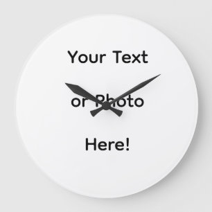 Relógio Grande Foto ou Texto Personalizado