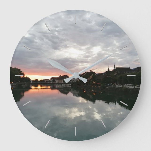 Relógio Grande Foto personalizada (Frente)