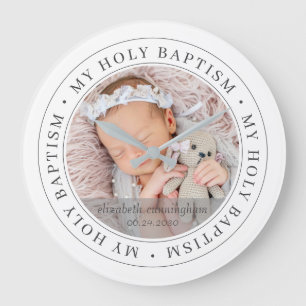 Relógio Grande Foto Personalizada Moderna do Simple Frame do Bati