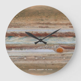 Relógio Grande Fotografia de Fechamento da Mancha Vermelha de Júp