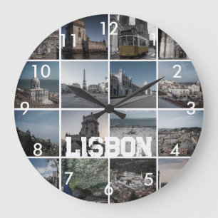 Relógio Grande Fotos de Mosaico Lisboa, Portugal