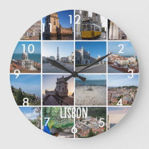 Relógio Grande Fotos de Mosaico Lisboa, Portugal