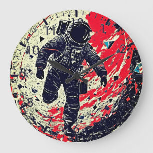Relógio Grande Fragmentação Galáctica - Astronauta