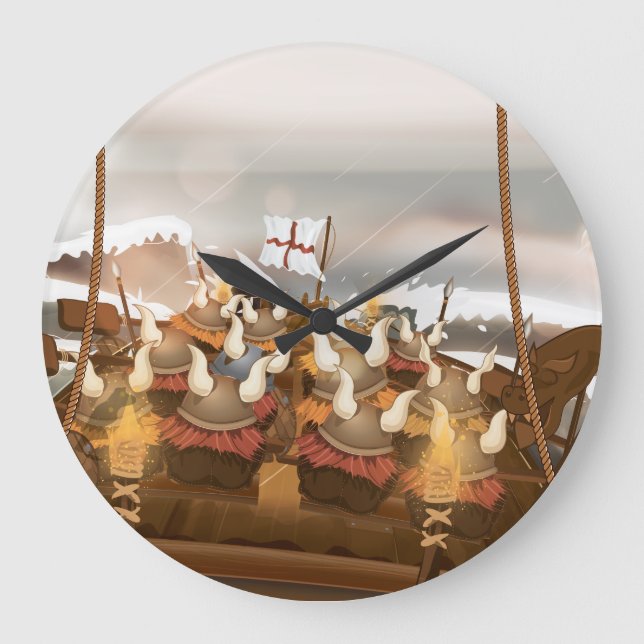 Relógio Grande Frota de Invasão Viking (Frente)