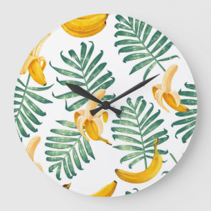 Relógio Grande Frutas Selvas: Vintage Vibrante