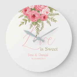 Relógio Grande Fuchsia Dream