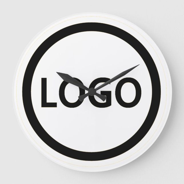 Relógio Grande Funcionário Personalizado Do Logotipo Da Sua Empre (Frente)