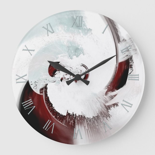 Relógio Grande Fundo de abstrato expressivo (Frente)