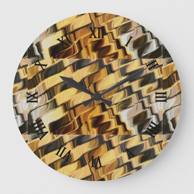 Relógio Grande fundo de bronze ouro (Frente)