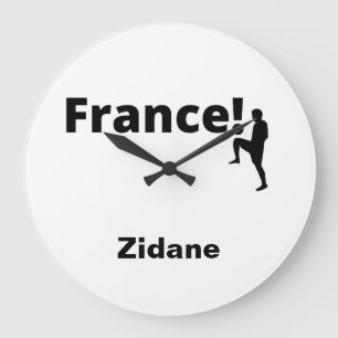 Relógio Grande Futebol da França, personalizável