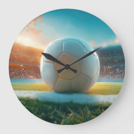 Relógio Grande Futebol De Futebol Na Arena