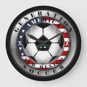 Relógio Grande Futebol do americano da geração X dos Estados de