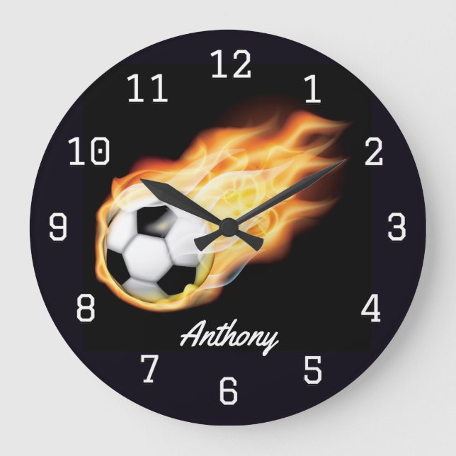 Relógio Grande Futebol personalizado (Frente)