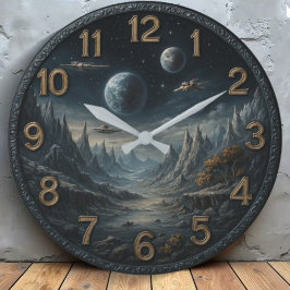 Relógio Grande  Galaxy Space retro