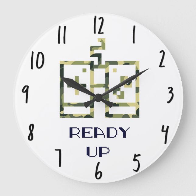 Relógio Grande Gamer preparado para o Controlador de Jogo de Víde (Frente)