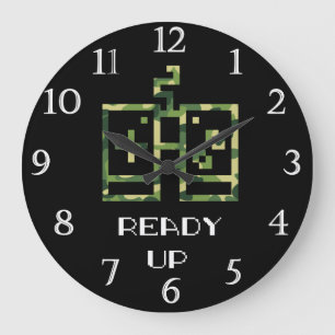 Relógio Grande Gamer preparado para o controlador de vídeo de ca