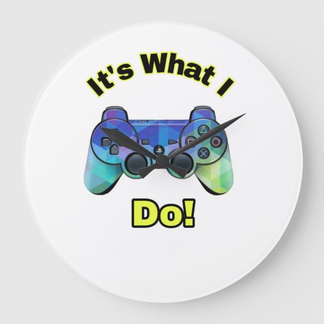 Relógio Grande Gamers Wall Clock (Frente)
