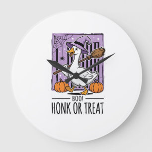 Relógio Grande Ganso de Bruxa do Buzine ou Trate de Halloween